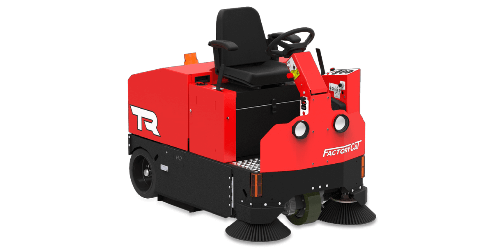 warehouse cleaning equipment ride on floor sweeper