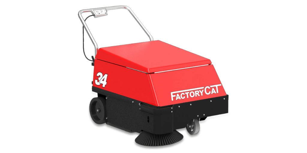 warehouse cleaning equipment walk-behind floor sweeper